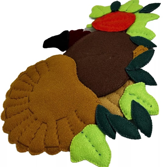 Vintage Design Works Crafts Handmade Turkey Wall Thanksgiving Table Decor - Picture 7 of 13